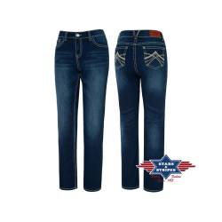 Damen Bootcut-Jeans, Jeanshose - Kimberley, Stars&Stripes 32 von Stars & Stripes