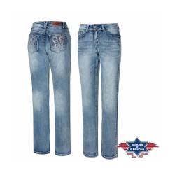 Damen Jeans Hose Bootcut-Jeans Lexi, Stars&Stripes 29 von Stars & Stripes