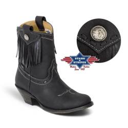 Damen Westernstiefel, Cowboysiefel schwarz Stars&Stripes 38 von Stars & Stripes