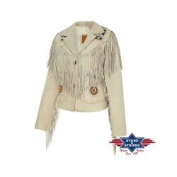 Hochwertige Western-Lederjacke Kiana" S" von Stars & Stripes