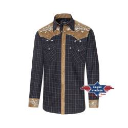 Kariertes Besticktes Westernhemd - Roy 2XL von Stars & Stripes