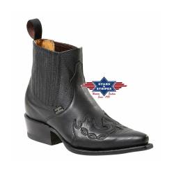 Schöner schwarzer Herren Westernstiefel, Cowboystiefel, Westernstiefelette 37 von Stars & Stripes