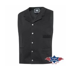 Schwarze Old-Style Weste Earp v. Stars&Stripes L von Stars & Stripes