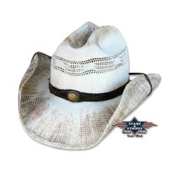 Sommerlicher, leichter Western-Strohhut Cowboyhut Snake" L" von Stars & Stripes