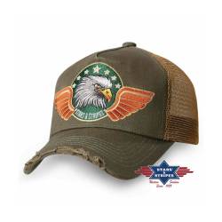 Western Trucker Cap Eagle, Baseball Cap Kappe Mütze von Stars & Stripes