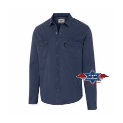 Westernhemd, Herrenhemd, Farbe blau 2XL von Stars & Stripes