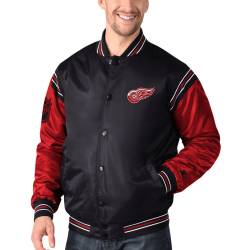 STARTER NHL Detroit Red Wings ENFORCER Varsity Satin Jacke von Starter