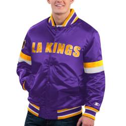 STARTER NHL Los Angeles Kings DIVE PLAY Varsity Satin Jacke von Starter