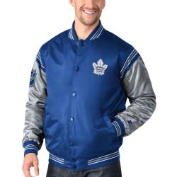 STARTER NHL Toronto Maple Leafs ENFORCER Varsity Satin Jacke von Starter