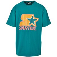 Starter T-Shirt - Starter Colored Logo Tee - XS bis XL - für Männer - Größe L - grün von Starter