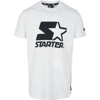 Starter T-Shirt - Starter Logo Tee - S bis L - für Männer - Größe M - weiß von Starter