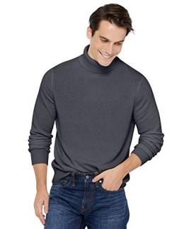 State Cashmere Pullover aus 100% reinem Kaschmir mit Rollkragen für Herren-M-Holzkohle von State Cashmere