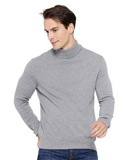 State Cashmere Pullover aus 100% reinem Kaschmir mit Rollkragen für Herren-XXL-Grau Meliert von State Cashmere