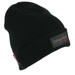 Status1 Unisex Beanie mit Klett und Wechselpatch | Feuerwehr | Rettungsdienst | Gruppenführer | Zugführer | THW | Polizei | Strickmütze | Wintermütze | Lebensretter (Rettungsdienst Patch) von Status1