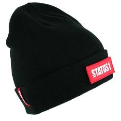 Status1 Unisex Beanie mit Klett und Wechselpatch | Feuerwehr | Rettungsdienst | Gruppenführer | Zugführer | THW | Polizei | Strickmütze | Wintermütze | Lebensretter Patch von Status1