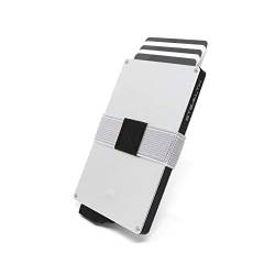 Stealth Wallet – Minimalistische Schlanke Leichte Pop-Up Kartenhalter – Kontaktlos Geschützte Sichere Smart Card-Halter Geldbörsen (Silber) von Stealth Wallet