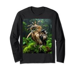 Fantastischer niedlicher Regenvogelwald Langarmshirt von Steampunk Cool Vintage Creations