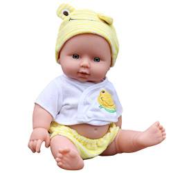 Stecto 12inch 30cm African Baby Doll Vinyl Newborn Baby Boy Doll with Clothing Hat Lifelike Baby Play Doll Newborn Baby Toys Birthday Gift for Kids Boys Girls von Stecto