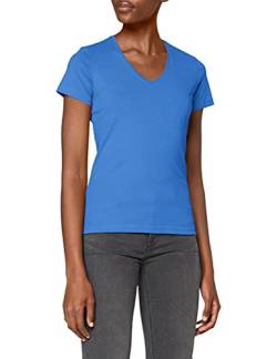Stedman Apparel Damen Regular Fit T-Shirt Classic-T V-neck/ST2700, Blau - Blue (Bright Royal), Gr. 36 (Herstellergröße: S) von Stedman Apparel