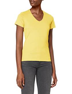 Stedman Apparel Damen Regular Fit T-Shirt Classic-T V-neck/ST2700, Gelb - Gelb, Gr. 38 (Herstellergröße: M) von Stedman Apparel