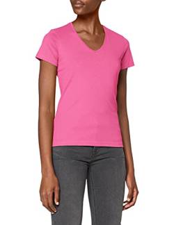 Stedman Apparel Damen Regular Fit T-Shirt Classic-T V-neck/ST2700, Rosa - Sweet Pink, Gr. 36 (Herstellergröße: S) von Stedman Apparel
