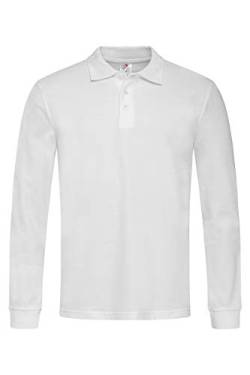 Stedman Herren Poloshirt Gr. L, weiß von Stedman