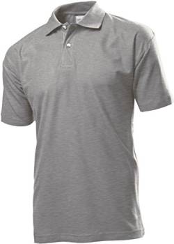 Stedman Piqué Poloshirt ST3000 3XL,Heather Grey von Stedman