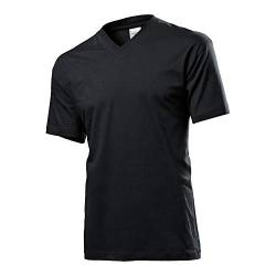 Stedman - T-Shirt mit V-Ausschnitt XL,Black Opal von Stedman