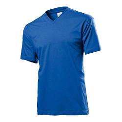 Stedman - T-Shirt mit V-Ausschnitt XXL,Bright Royal von Stedman