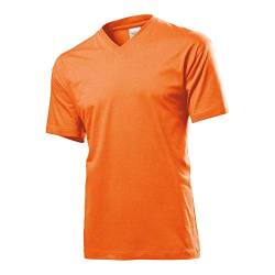 Stedman - T-Shirt mit V-Ausschnitt XXL,Orange von Stedman