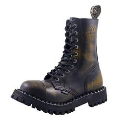 Steels 10 Loch Boots Gelb Rub Off, Grösse 41 von Steel Shoes & Boots