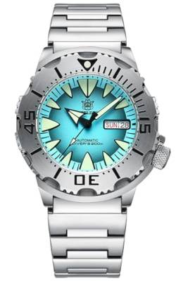 Steeldive SD1984 Monster, Blau, NH36, Saphir, Lume, 200 m Taucher, Taucher, BNIB, blau, Armband von SteeldiveAU