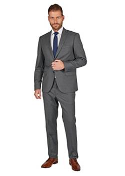 Steffen Klein Herren Anzug Wolle| Business Anzug | grau| Regular Fit | Klassischer Stil, Elegant | Bequeme Passform und Professioneller Look | Unvergleichbarer Komfort | Größe: 106 von Steffen Klein