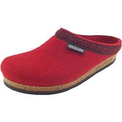 Stegmann 108 108-8820 Damen Wollfilz-Pantoffeln, rot (dark cherry), Gr. 40 von Stegmann