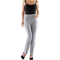 Sieh an! Damen 5-Pocket-Hose silbergrau von Stehmann Comfort line