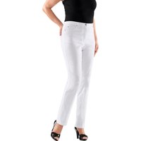 Sieh an! Damen 5-Pocket-Hose weiß von Stehmann Comfort line