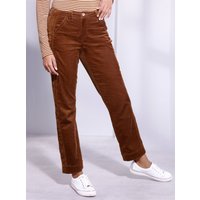 Witt Damen Baumwoll-Modal-Cordhose, cognac von Stehmann Comfort line