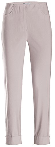 Stehmann IGOR-680 14060-124, sportive Damenhose mit aufgesetzten Taschen und Aufschlag, 6/8 Länge-Co, Größe 40, Farbe Kalk von Stehmann