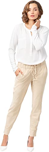 Stehmann Roxana2-748 Jogg-Pant mit Taschen BottomsSize 44, Größe 44, Farbe Sand von Stehmann