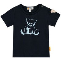 Steiff Collection T-Shirt Steiff Baby T-Shirt navy dunkelblau Teddy Print und Applikation von Steiff Collection