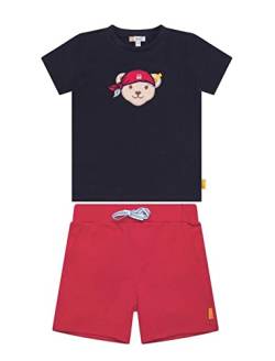 Steiff Set T-Shirt, steiff navy & Shorts, tango red (110) von Steiff Set´s