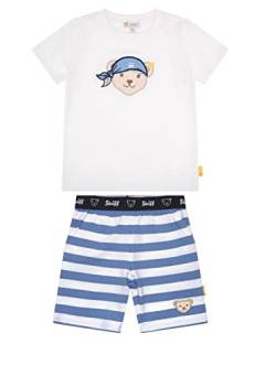 Steiff Set für Jungen, T-Shirt & Shorts gestreift, granada sky (86) von Steiff Set´s