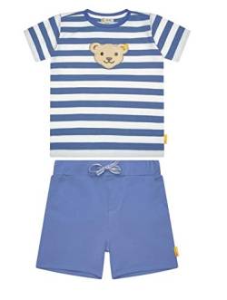 Steiff Set für Jungen T-Shirt gestreifft & Shorts, granada sky (110) von Steiff Set´s