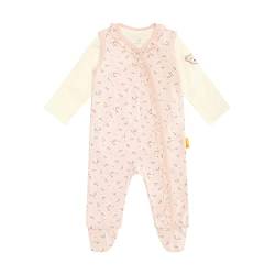 Steiff Baby Girls Bird´s Twittering Set Strampler + T-Shirt Langarm, Peachy KEEN, 56 von Steiff