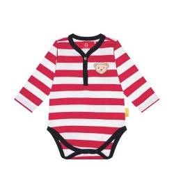 Steiff Baby - Jungen Body met lange mouwen Unterhemd, Tango Red, 62 EU von Steiff