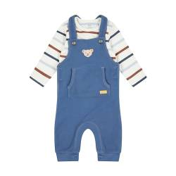 Steiff Baby-Jungen Set Hose + T-Shirt Langarm, Bijou Blue, 80 von Steiff