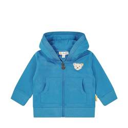 Steiff Baby - Jungen Sweatjacke mit Kapuze, Surfing, MEDITERRANIAN BLUE, 80 von Steiff