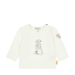 Steiff Baby - Jungen T-Shirts Langarm, Catcher, Cloud Dancer, 92 von Steiff