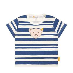 Steiff Baby - Jungen T-shirt Kurzarm T Shirt, True Navy, 56 EU von Steiff
