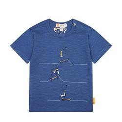 Steiff Baby - Jungen T-shirt Kurzarm T Shirt, True Navy, 80 EU von Steiff